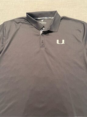 Colosseum Men’s Polo Shirt with University of Miami Logo